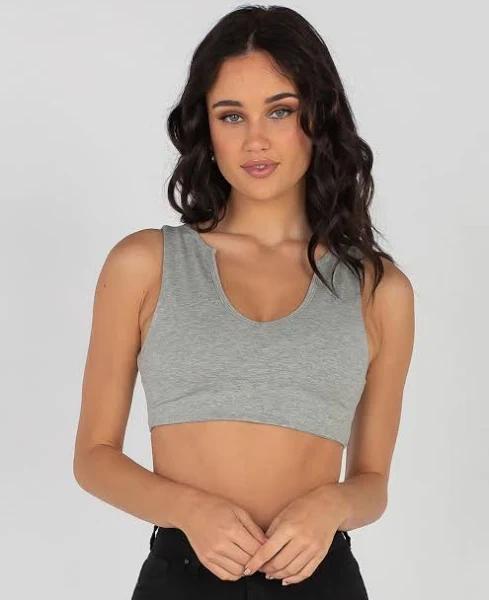 Mooloola Women's Vanth Crop Top in Grey | Size 12