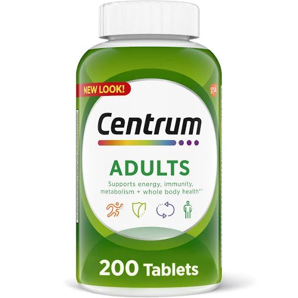 Centrum Adult Multivitamins Multivitamin/Multimineral Supplement, 200