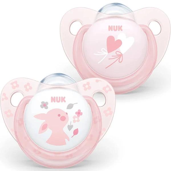 NUK Silicone Baby Rose Soother 6-18 Months