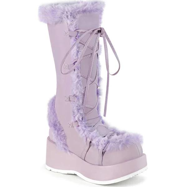 Demonia CUBBY-311 Lavender Vegan Leather Size 12