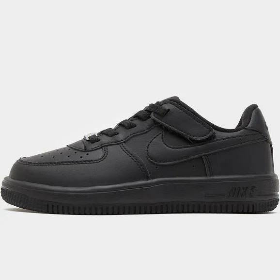 Nike Air Force 1 Children's - Black/Black/Black - 10