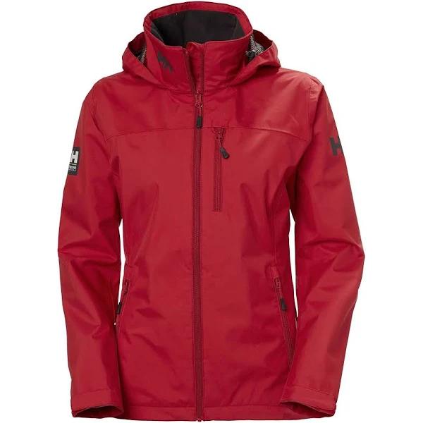 Helly Hansen Crew Hooded Jacket Red Women - M