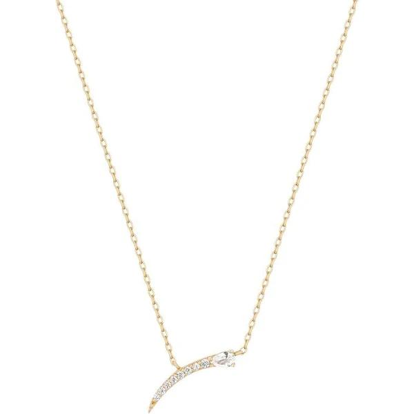 Ania Haie 14kt Gold White Sapphire Bar Pendant Necklace NAU007-01YG