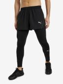 Puma Run Split Shorts Black - S