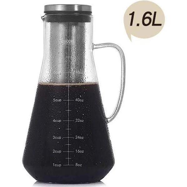 1.6l Cold Brew Coffee Maker And Tea Infuser Large Capacity Spout