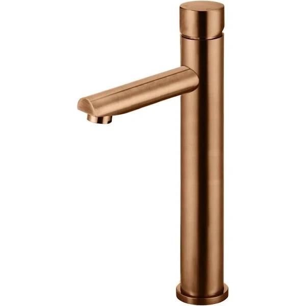 Meir Round Tall Basin Mixer- Pinless Handle Lustre Bronze MB04PN-R2-PVDBZ