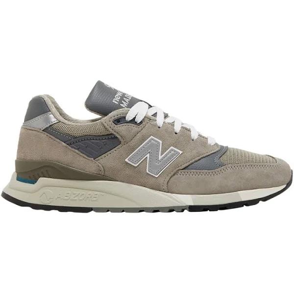 New Balance 998 Made in USA - Grey/Silver - Size 6 - Grey/Silver