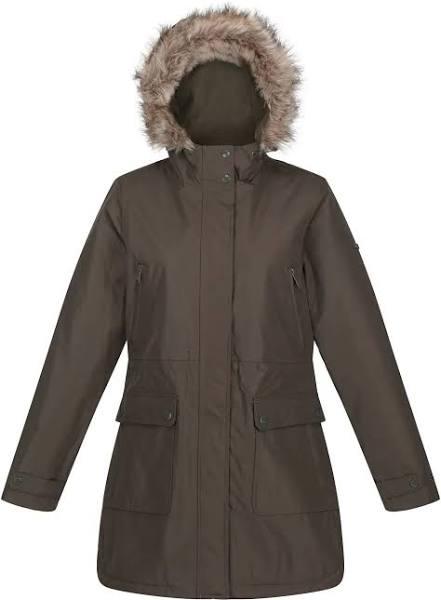 Regatta Womens/Ladies Lumexia III Waterproof Insulated Jacket Dark Khaki 18 UK