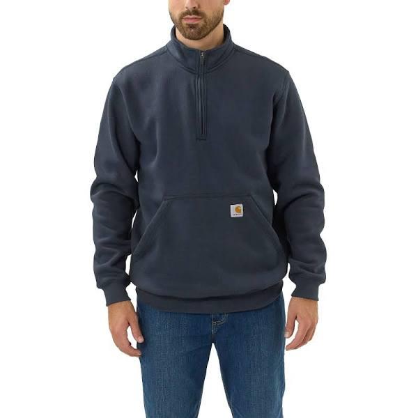 Carhartt Mens Quarter Zip Loose Fit Mock Neck Sweatshirt