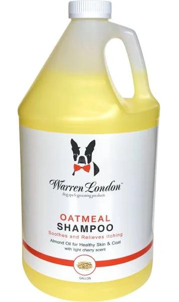 Warren London Oatmeal Dog Shampoo - Soothes Itchy & Sensitive Skin with Vitamins, Oats, Botanical Oils - 1 Gallon