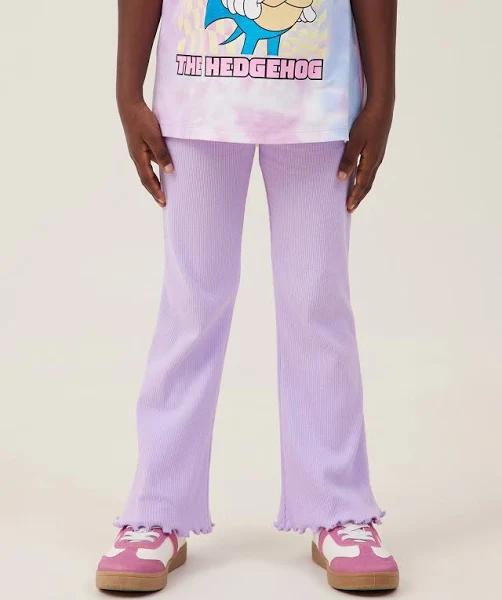 Cotton On Kids - Girl's Purple Pants - Francine Flare Pant Purple - Size One Size, 2 at The Iconic