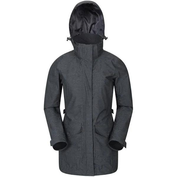 Mountain Warehouse Womens/Ladies Shore Textured Waterproof Jacket Grey 18 UK Polyester Womens Jacket