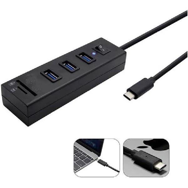 USB3.0 Hub 3 Port With Switch + Card Reader