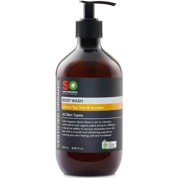 Saba Organics Hand Wash Lemon Tea Tree & Kunzea (500 ml)