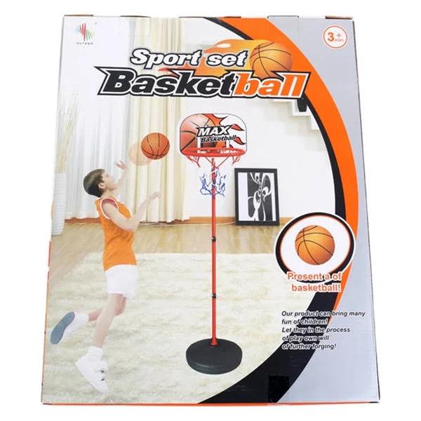 Toys For Fun Basketball Stand & Hoop w/ Ball/Pump 165cm