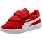 Smash V2 Suede Sneakers - Kids 4-8 Years in High Risk Red/White, Size 2 by Puma