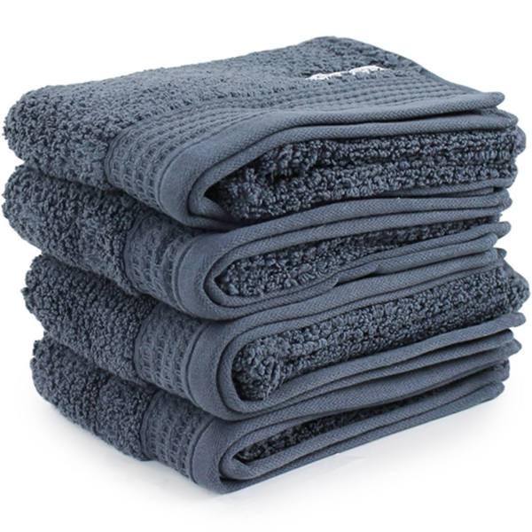 4pc Onkaparinga 45x65cm Cotton Avalon Bathroom Hand Towels Set 550GSM Midnight