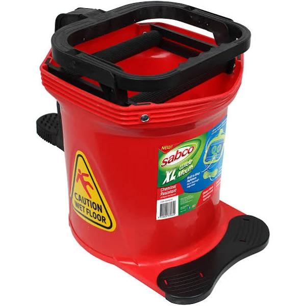 Sabco XL Red Wide Mouth Mop Wringer Bucket