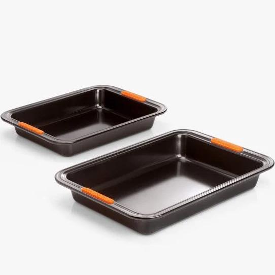 Le Creuset Toughened Non-stick Rect Cake Tin Set 2pce