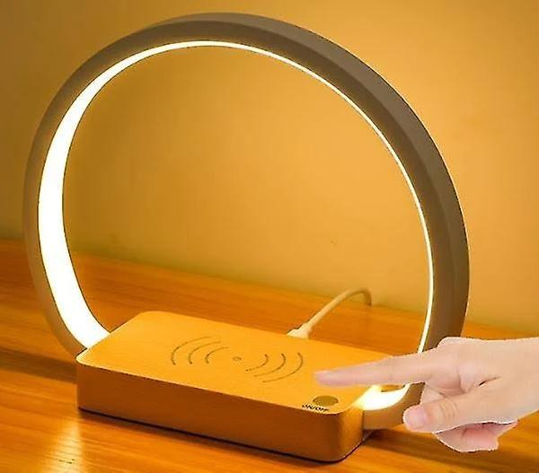 Bedside Lamp Wireless Charger, Touch Bedside Lamp with USB Port Dimmable Led Table Lamp with 3 Color