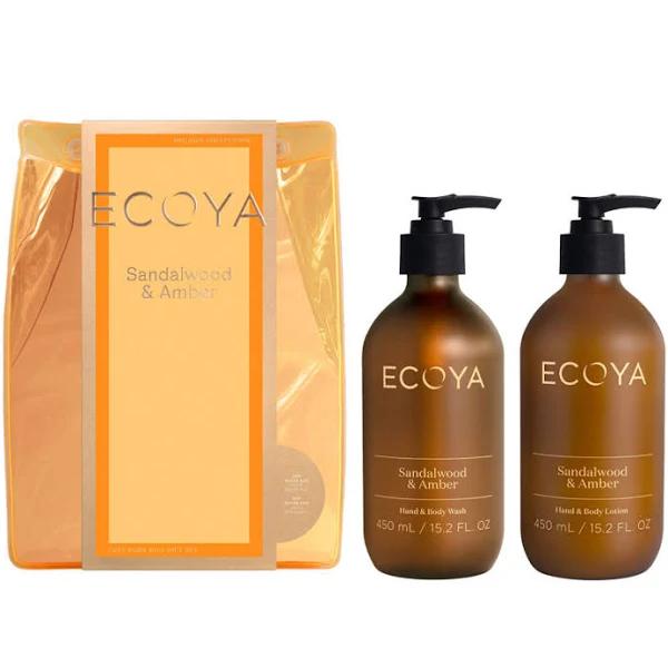 Ecoya Sandalwood & Amber Luxe Body Gift Set Duo