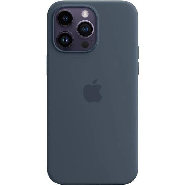 iPhone 14 Pro Max Silicone Case with MagSafe - Storm Blue - Apple