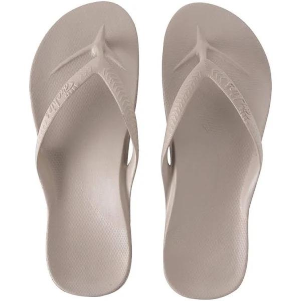 Archies Arch Support Thongs in Taupe 7