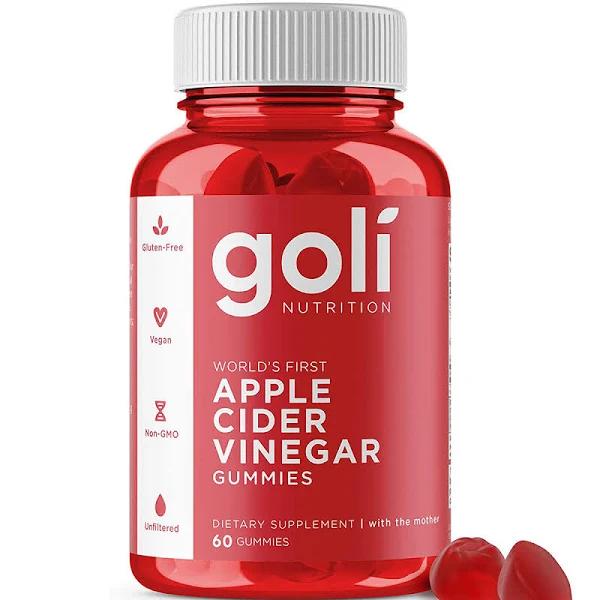 goli nutrition apple cider vinegar 60 gummies