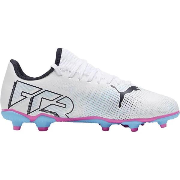 Puma Future 7 Play FG/AG Junior Soccer Cleats White / 6.5