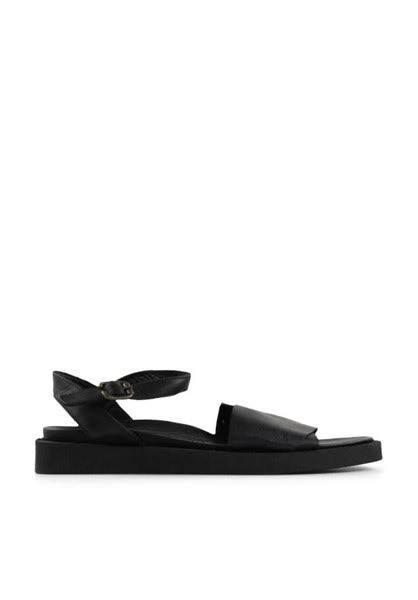 BUENO Jane Flat Sandals - Black - 36 - AfterPay & zipPay Available