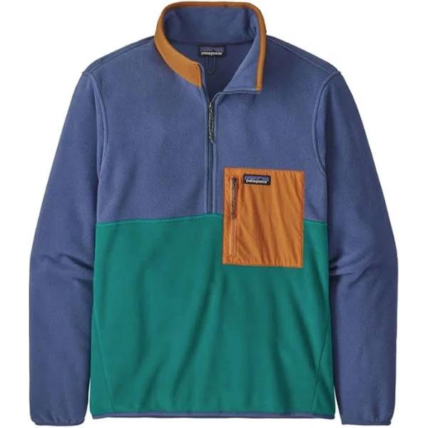 Mens Patagonia Microdini 1/2 Zip Pullover Borealis Green / M