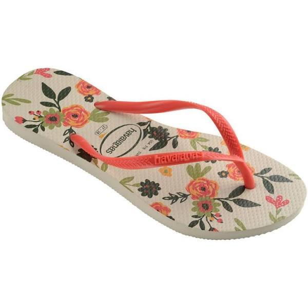 Slim Romance Thongs Beige/ Red / 41-42