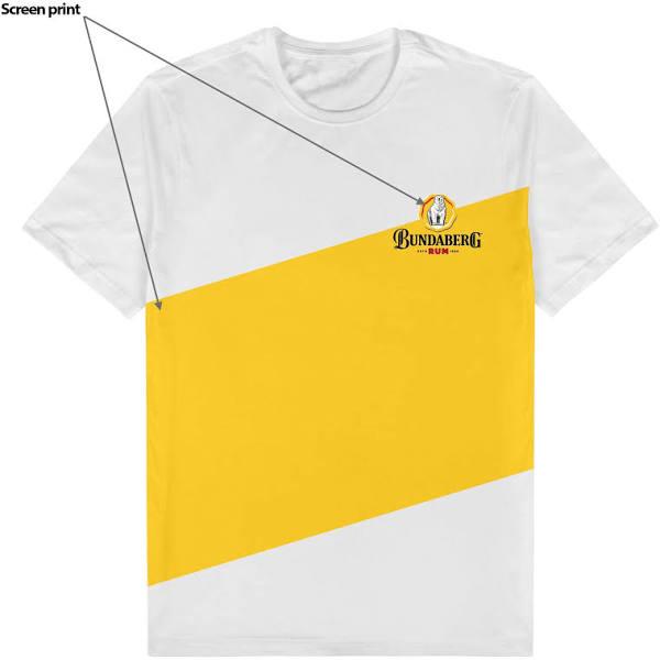 Bundaberg Rum Stripe Logo T Shirt M