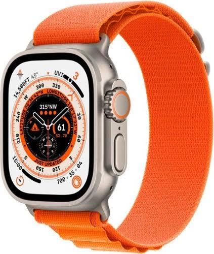 Apple Watch Ultra GPS + Cellular 49mm Titanium With Orange Alpine Loop A2622