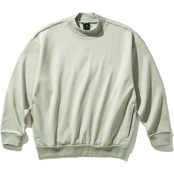 Adidas Basketball Crew Sweatshirt Unisex Halo Green