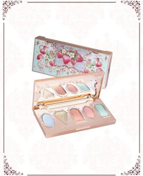 Flower Knows Strawberry Rococo 5 Colour Eyeshadow Palette 05 Creamy Macarons