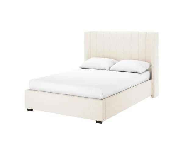 Septima and Fulvia Boucle Bed Package - Cream White - Queen - Cream White