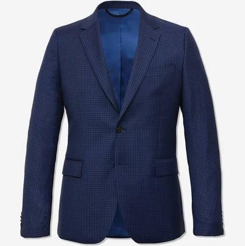 Calibre - Men's Gingham Slim Fit Suit Jacket Blue Combo - Size 38