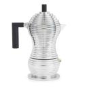 Alessi Pulcina Espresso 3 Cup Coffee Maker - Black