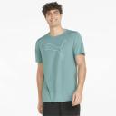 Performance Cat Men's T-Shirt in Mineral Blue, Size Small, Polyester by Puma