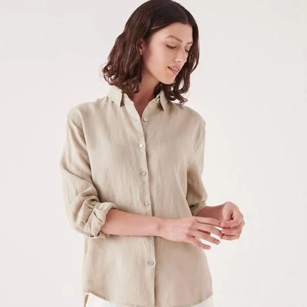 Assembly Label Xander Long Sleeve Shirt - Washed Khaki