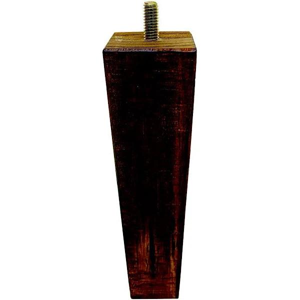 Adoored 53-40x200mm Square Rustic Tapered Wooden Leg