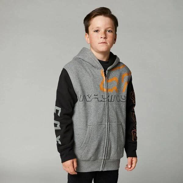 Fox Youth Skew Sherpa Zip Fleece Hoodie Heather Graphite 2022