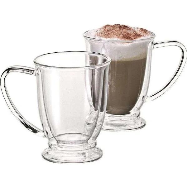 Avanti OKO Twin Wall Glass Mug 250ml Set