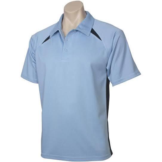 Biz Collection P7700 Splice Mens Polo SpringBlue/Navy / XL