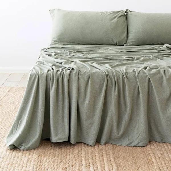 BedT Organica Sheet Set - Sage, Single | Bambury