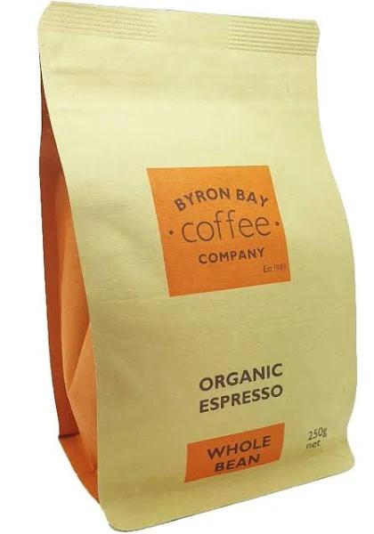 Byron Bay Coffee Company Organic Espresso Whole Bean 250g