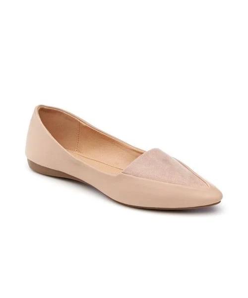 Novo Cleopatra Flats - Nude - Womens - Size 11 - Synthetic - EziBuy