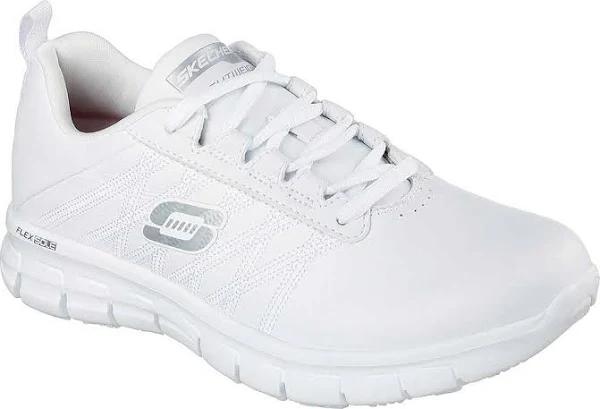 Skechers Women's Work Relaxed Fit Sure Track Erath Slip Resistant, White