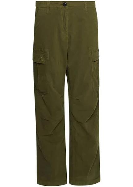 Superdry Vintage Low Rise Cargo Pants Green 26 Woman